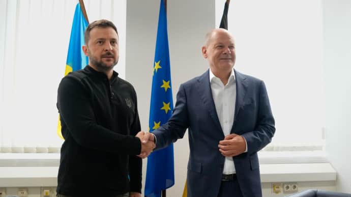 Зеленський розповів про “відвертий діалог” із Шольцом про майбутню архітектуру безпеки