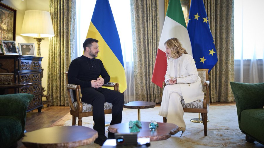 Зеленський обговорив з Мелоні спільний план дій щодо закінчення війни
